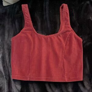Reddish pinkish crop top